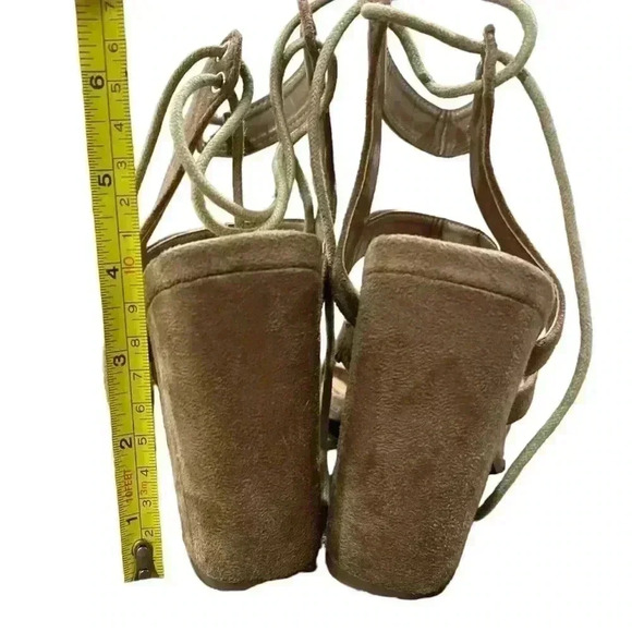 Lulus Sydney Beige Suede High Heel Sandals Women’s Size 8 - Picture 5 of 7
